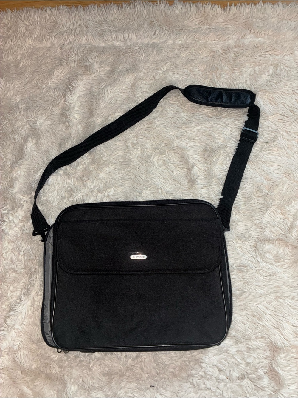 Large Black Laptop Carrying Case Duffle Bag